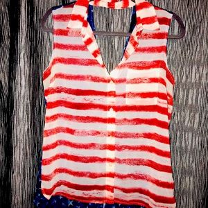 Jessica Simpson American Flag Top